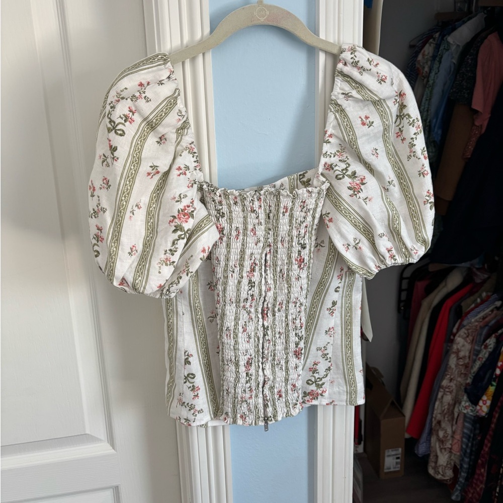 Reformation Arancini Top in Heath 12 - Picture 11 of 13